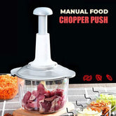 Manual Food Push Chopper For Vegetables & Meat